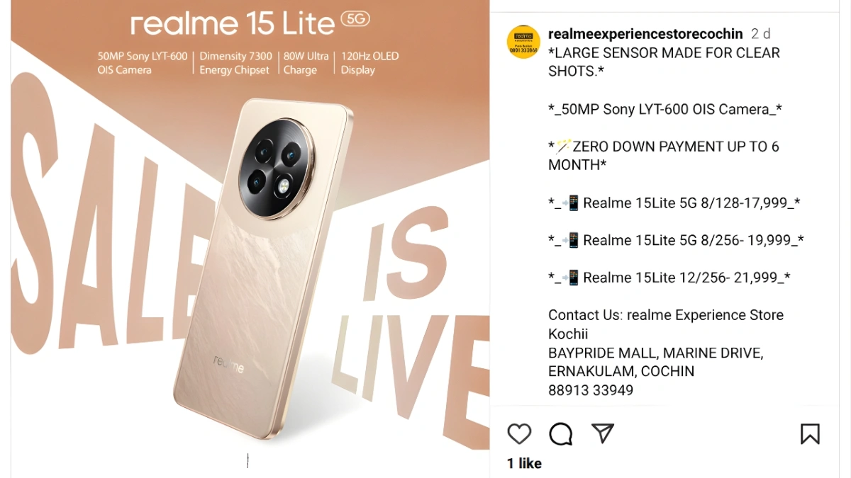 Realme 15 Lite